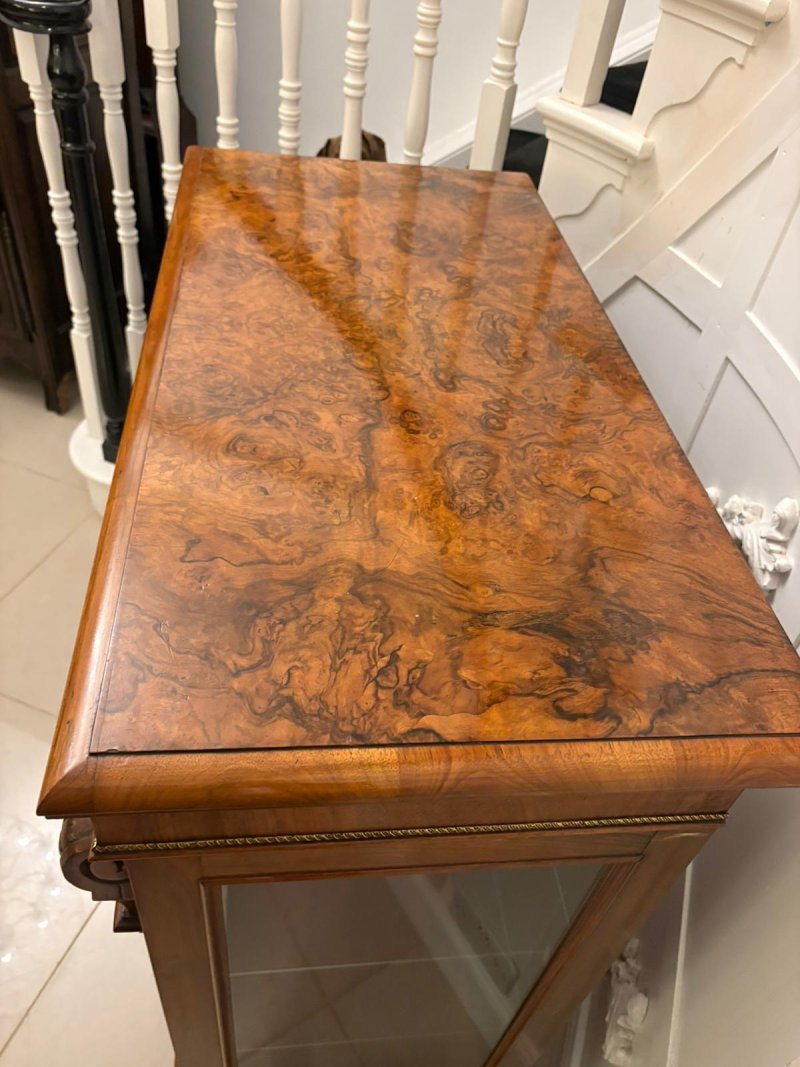 Attractive Antique Mid-19th Century Inlaid Mahogany Side / Display Cabinet
